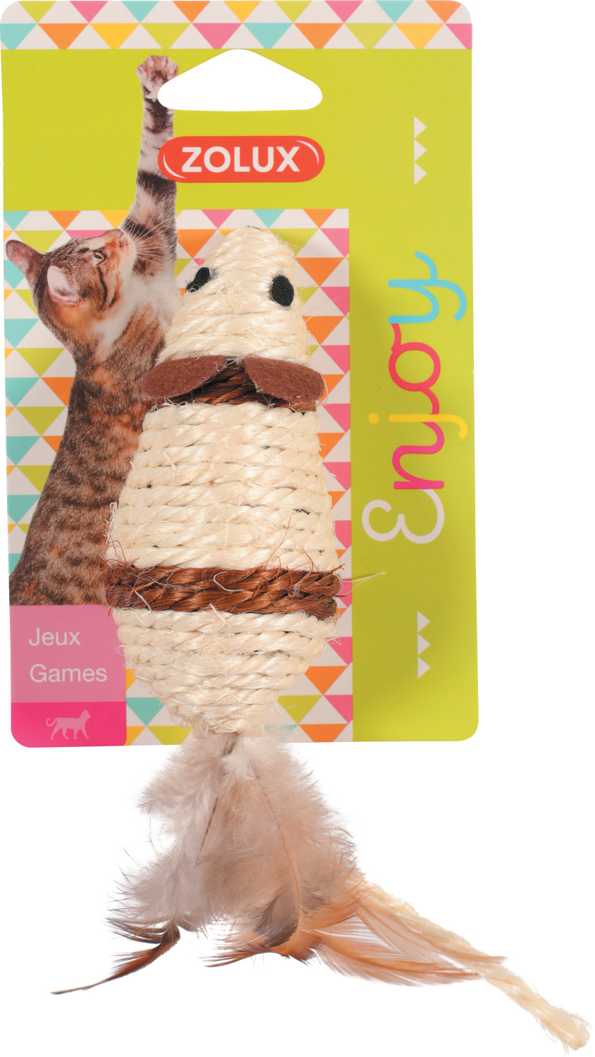 Jouet chat souris sisal